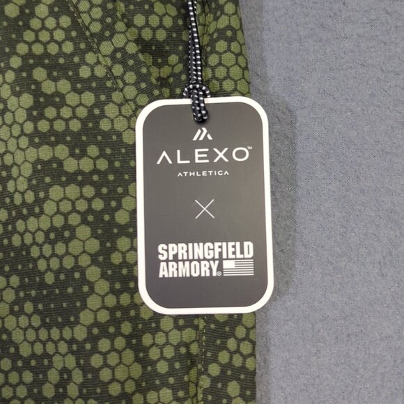 Alexo Athletica Pants Men's XL Green Hex Camo Concealed Carry Performance Jogger - Picture 2 of 15